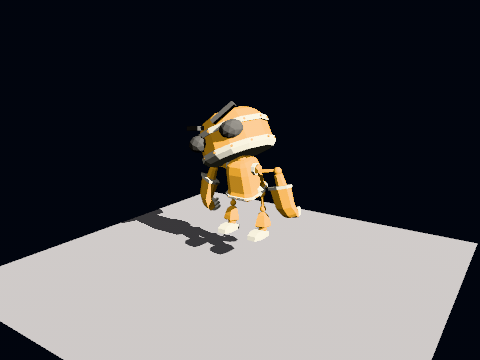 Rigged and morphing at once, which is the combination the two features can get wrong about each other: the deltas are added in the mesh's rest pose and the joints come after.