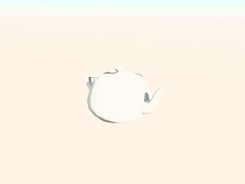 The default sky behind a model: the physical one, with the sun a third of the way up and its disc above display white before the tone curve.